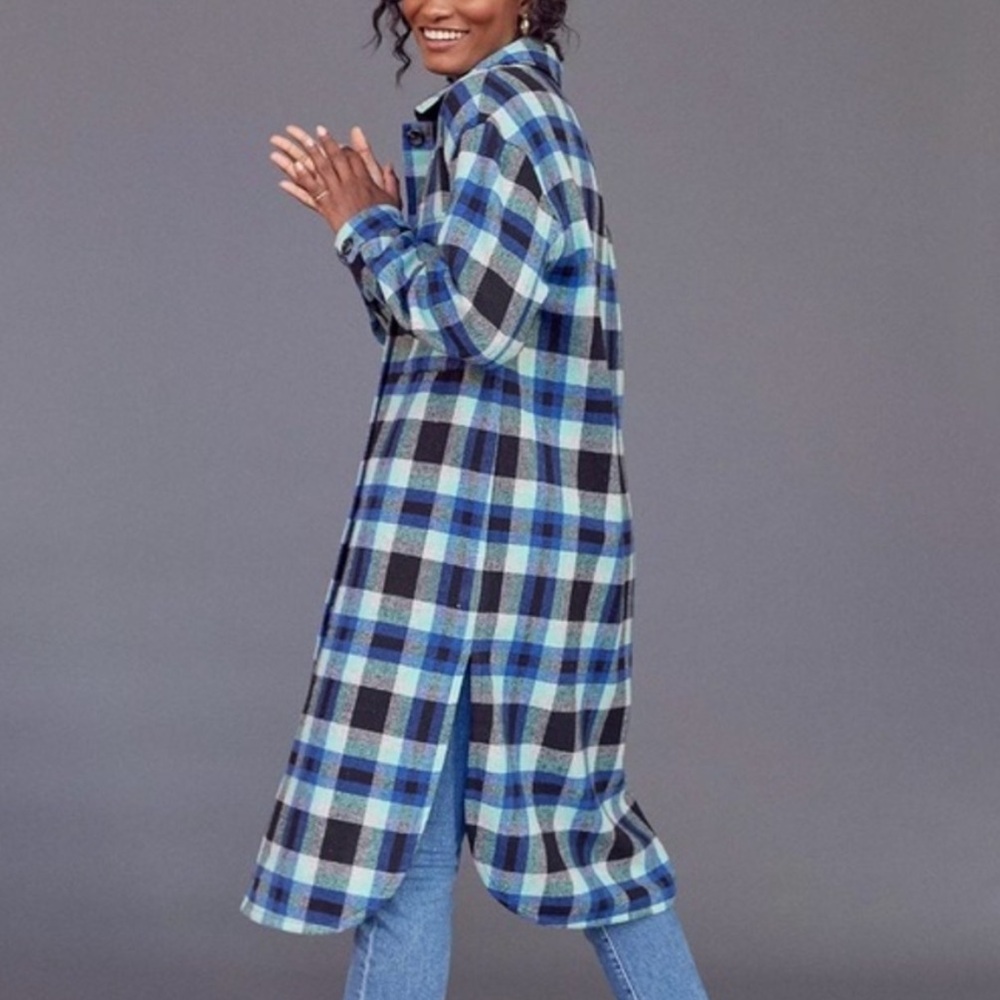 Sanctuary x Anthropologie Cora Plaid Shacket